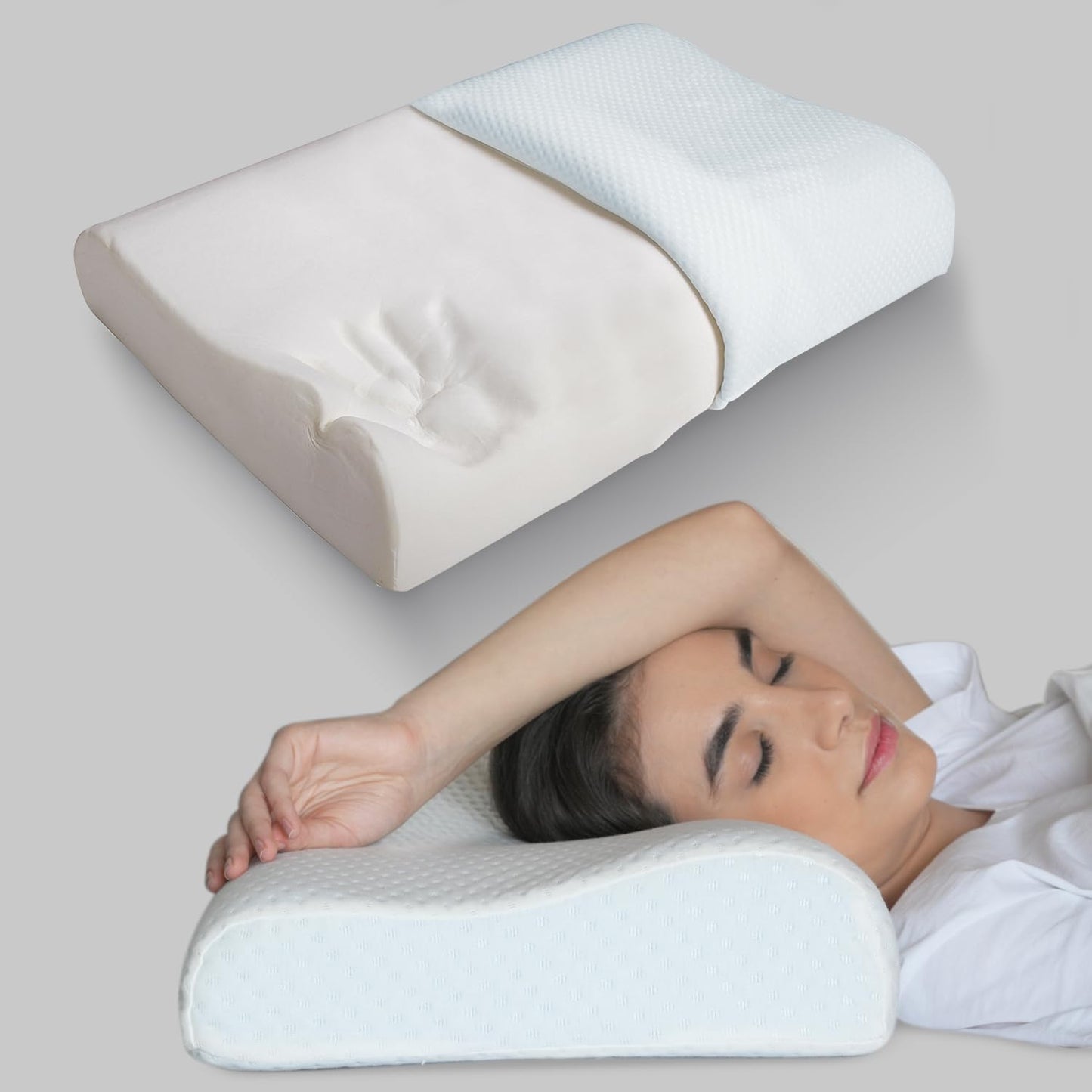 Orion – Oreiller ergonomique en mousse mémoire apaisante et respirante