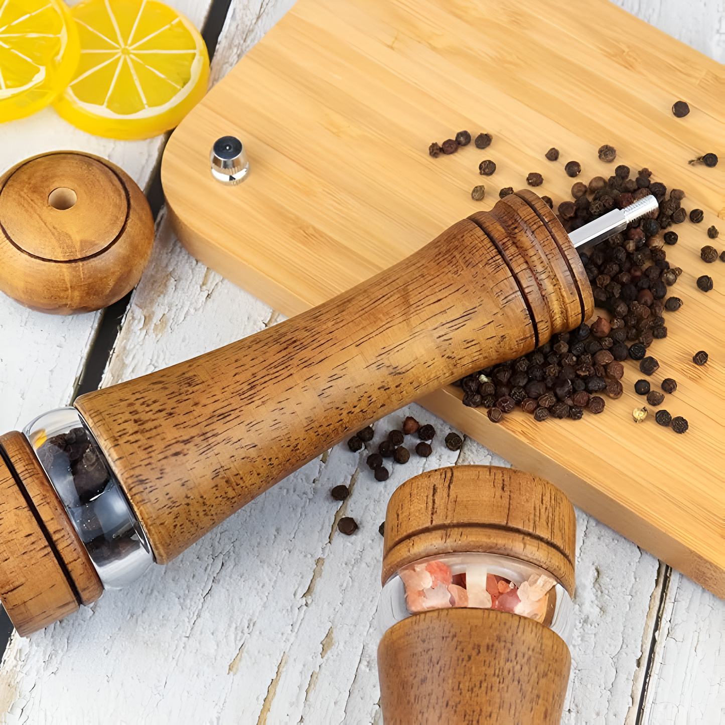 Orion – Moulin à épices en bois naturel et artisanal