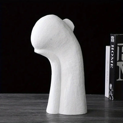 Solène – Sculpture décorative asymétrique en résine texturée et artistique