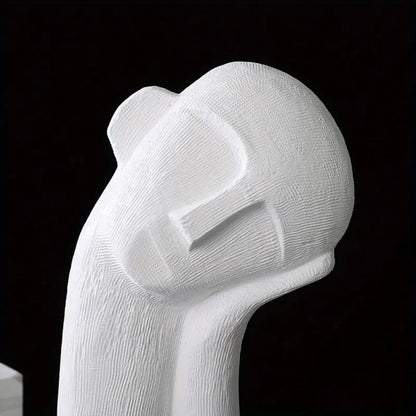 Solène – Sculpture décorative asymétrique en résine texturée et artistique