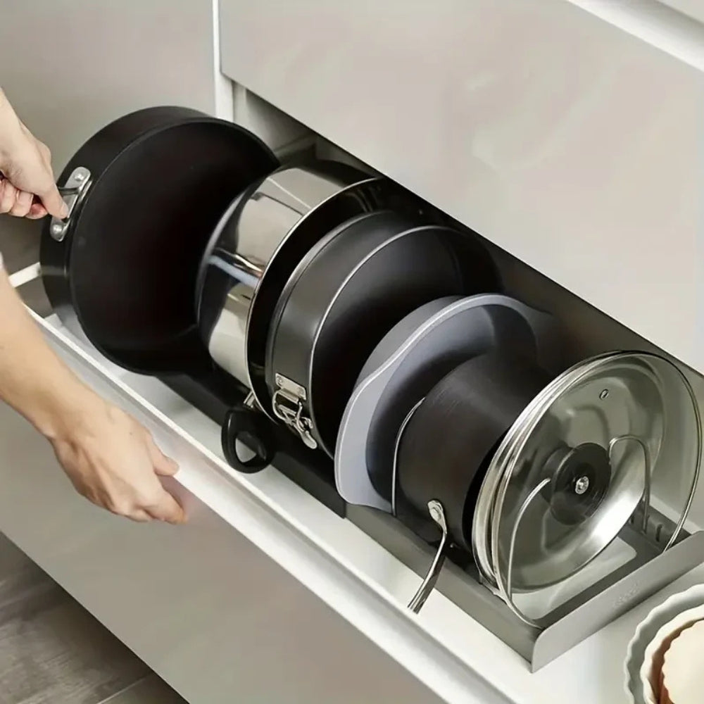 Soléra – Organisateur de casseroles extensible et fonctionnel