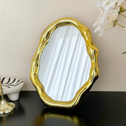 Lunara – Miroir de table sculptural et contemporain