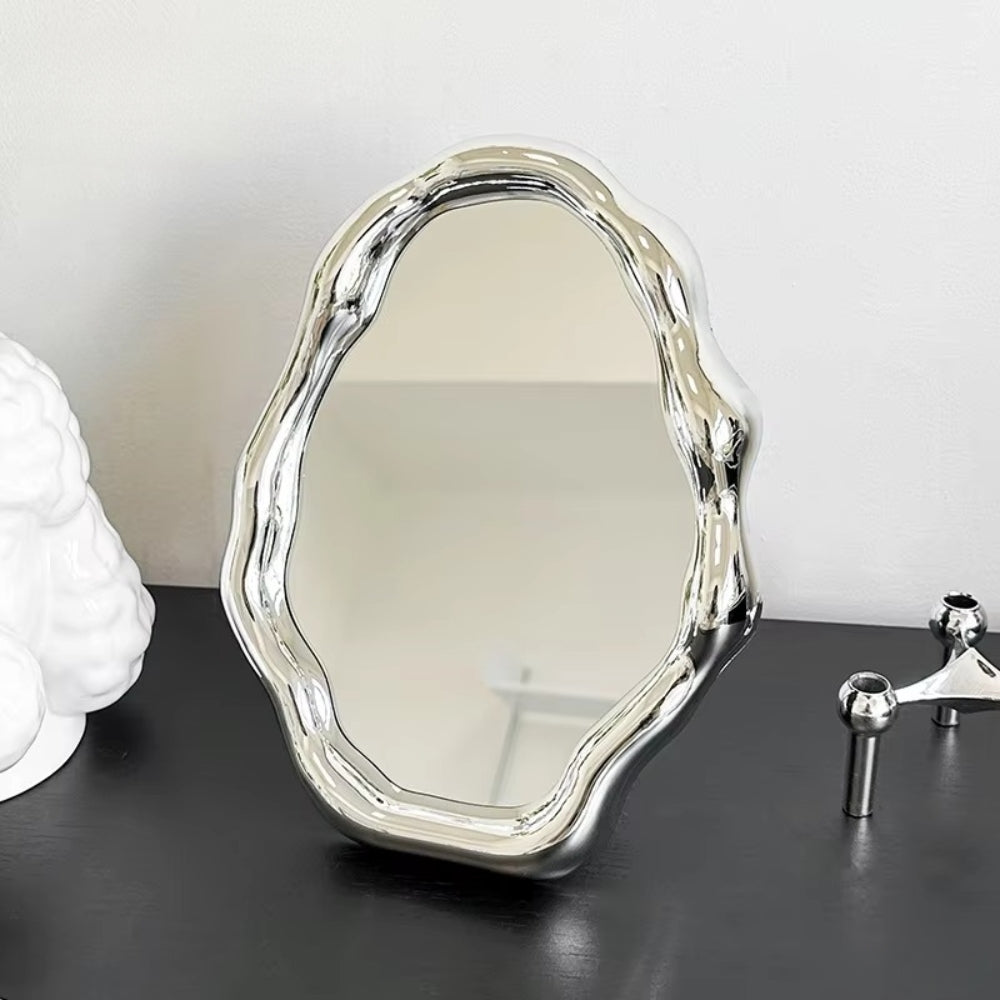 Lunara – Miroir de table sculptural et contemporain