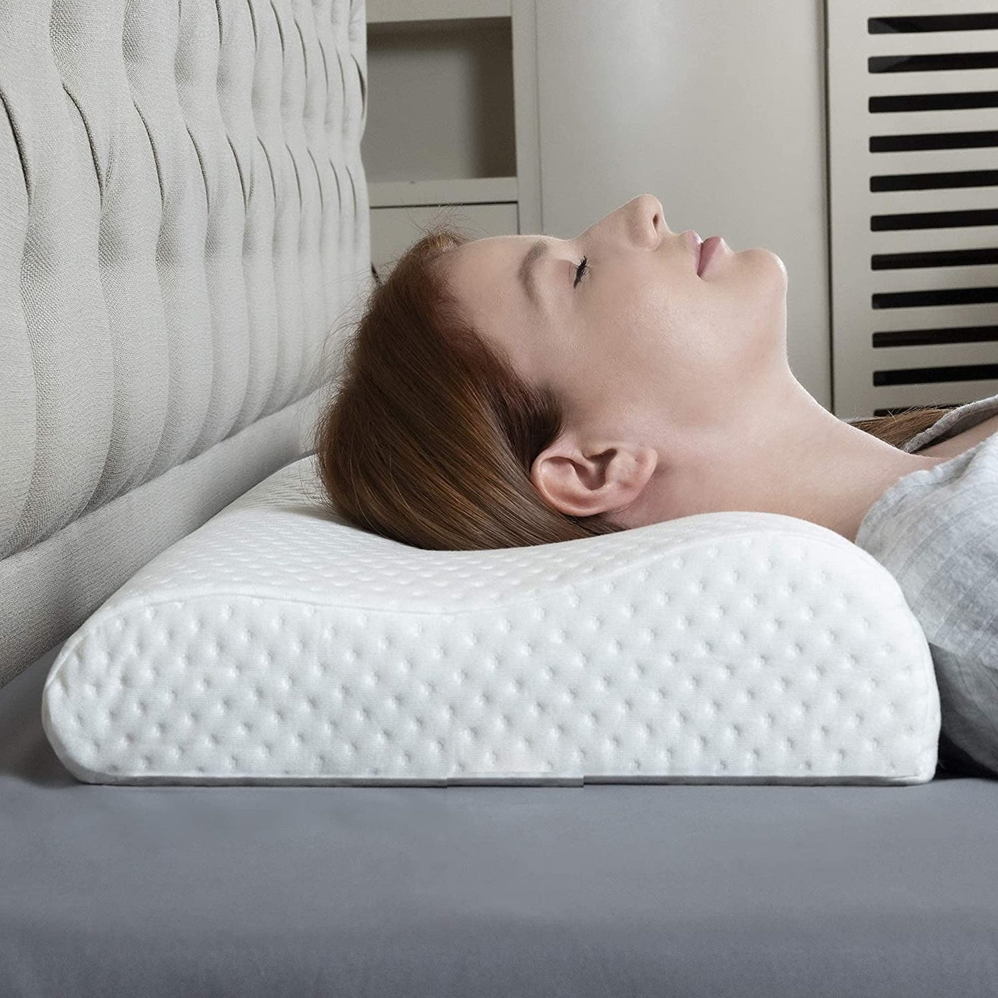Orion – Oreiller ergonomique en mousse mémoire apaisante et respirante